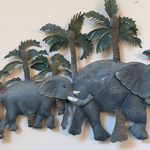 Wall Decor Elephant And Palm Trees Wall Decor Poshmark